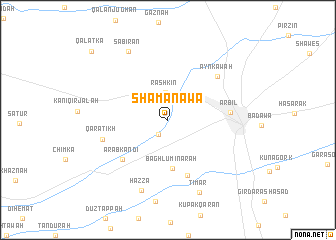 map of Shamānāwa