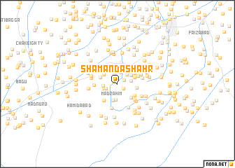 map of Shāman da Shahr
