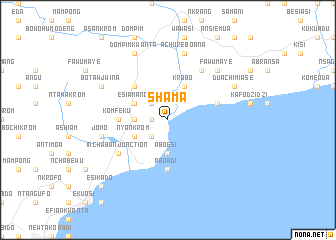 map of Shama