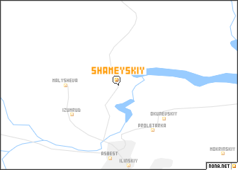 map of Shameyskiy