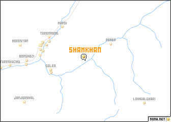 map of Sham Khān