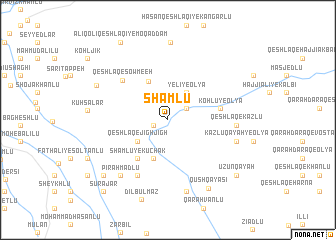 map of Shāmlū