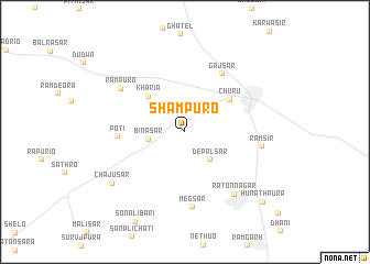 map of Shāmpuro