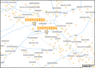 map of Shamsābād