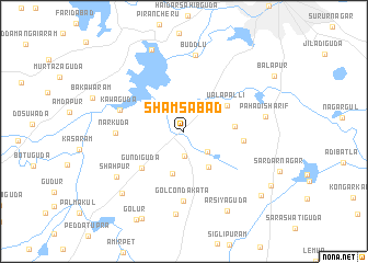 map of Shamsābād