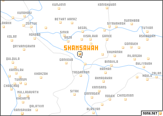 map of Shamsāwah