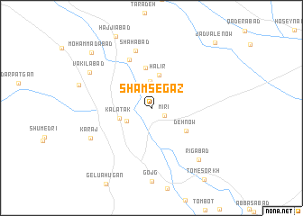 map of Shams-e Gaz