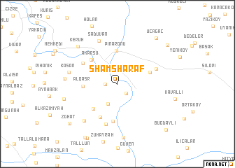 map of Shām Sharaf