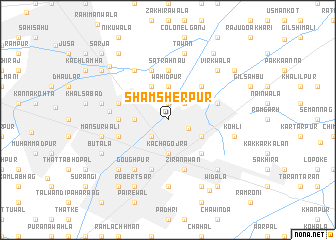 map of Shamsherpur