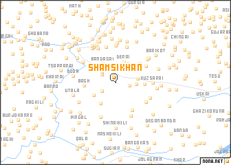 map of Shamsi Khān