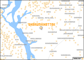 map of Shamūni Khattak