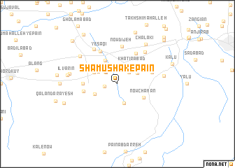 map of Shamūshak-e Pā\