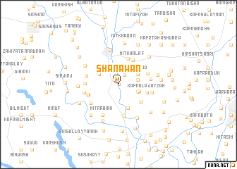 map of Shanawān