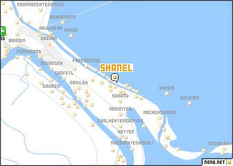 map of Shānel