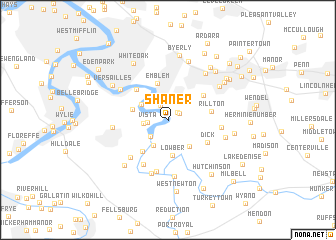 map of Shaner