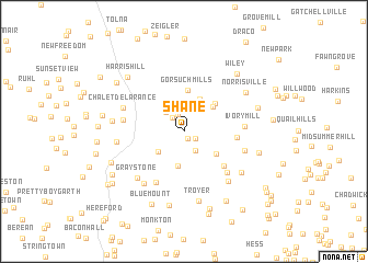 map of Shane