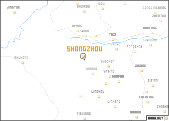 map of Shangzhou