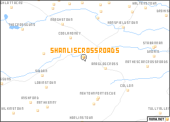 map of Shanlis Cross Roads
