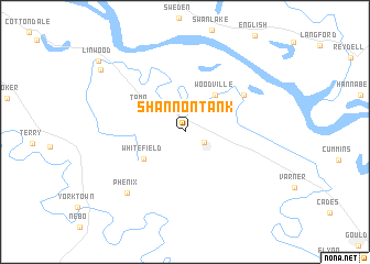 map of Shannon Tank