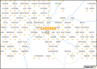 map of Shansha