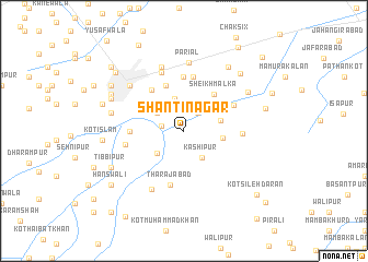 map of Shāntīnagar