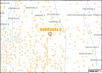 map of Shānūwāla