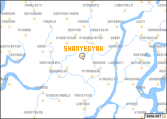 map of Shanyegyaw