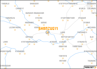map of Shanzugyi