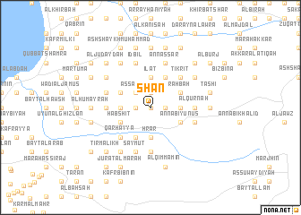 map of Shān