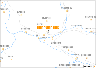 map of Shāpūrābād