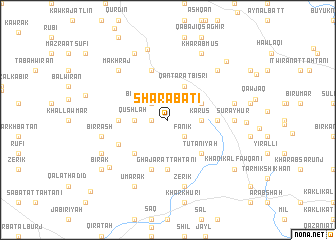 map of Sharābātī