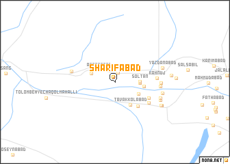 map of Sharīfābād