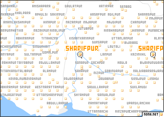 map of Sharīfpur