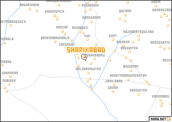 map of Sharīkābād