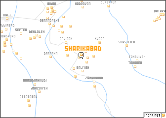 map of Sharīkābād