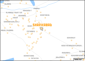 map of Sharīkābād