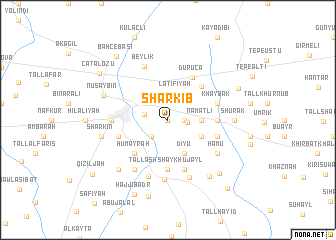 map of Sharkīb