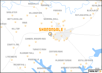 map of Sharondale