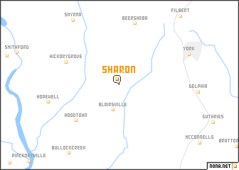 map of Sharon