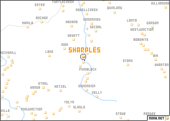 map of Sharples