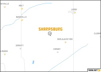 map of Sharpsburg