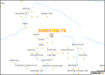 map of Sharū-ye ‘Olyā