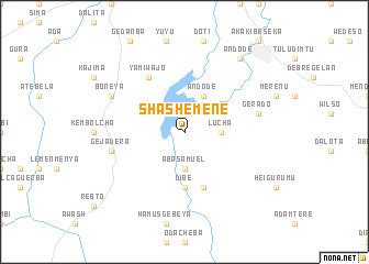 map of Shashemenē