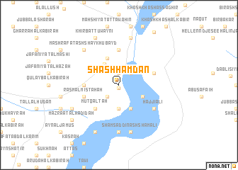 map of Shāsh Ḩamdān