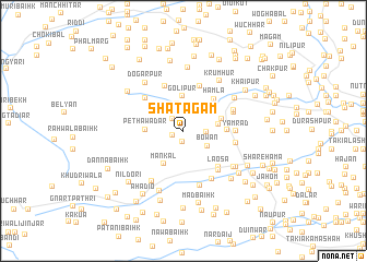 map of Shatagām