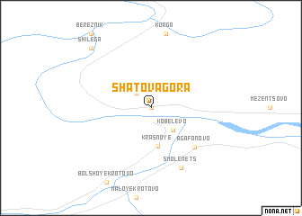 map of Shatova Gora