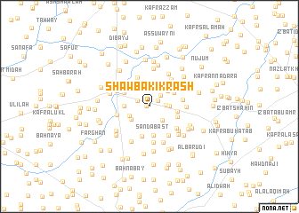 map of Shawbak Ikrāsh