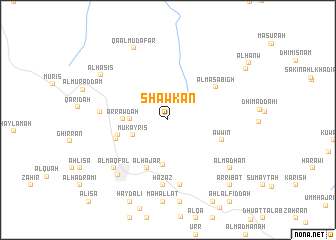 map of Shawkān