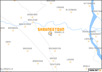 map of Shawneetown