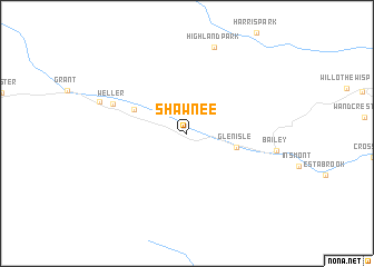 map of Shawnee